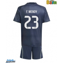 Real Madrid Ferland Mendy #23 Bortedraktsett Barn 2025-26 Kortermet (+ Korte bukser)